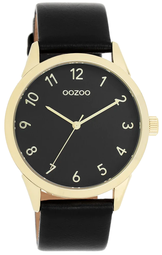 OOZOO C11329 40mm Timepieces Black Leather Strap