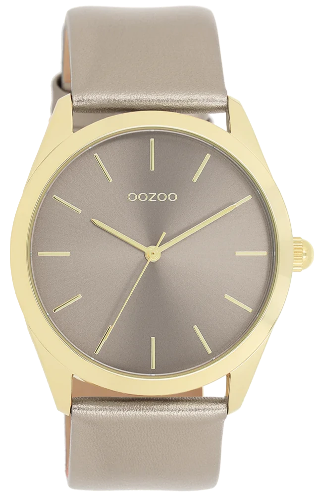 OOZOO C11333 40mm Timepieces Taupe Leather Strap