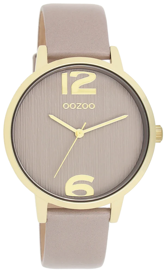 OOZOO C11342 38mm Timepieces Taupe Leather Strap