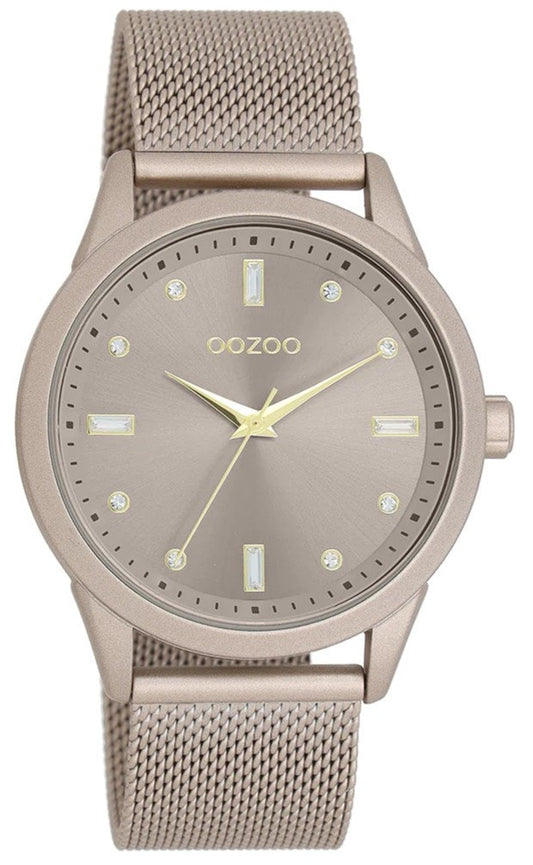 OOZOO C11358 40mm Timepieces Taupe Metal Bracelet