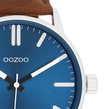 OOZOO C11400 45mm Timepieces Brown Leather Strap