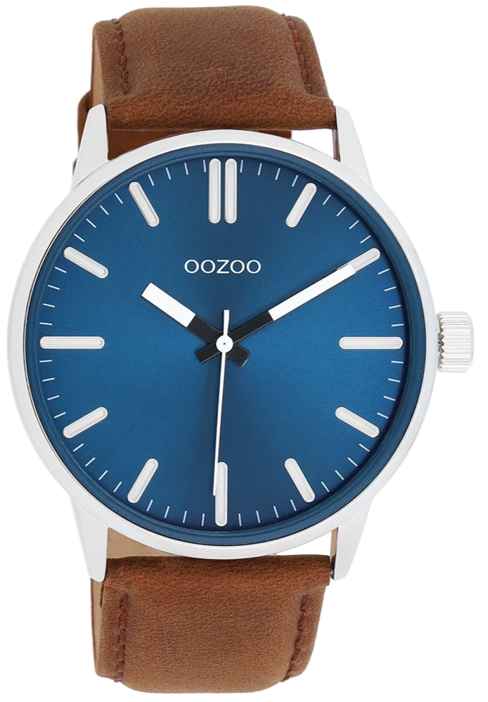 OOZOO C11400 45mm Timepieces Brown Leather Strap