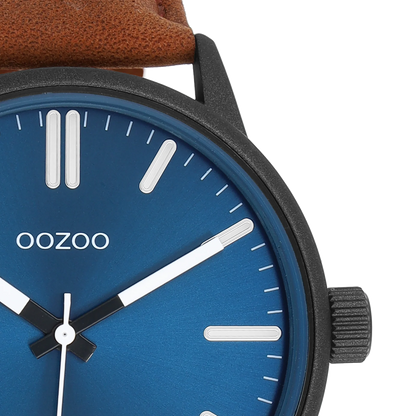 OOZOO C11401 45mm Timepieces Brown Leather Strap