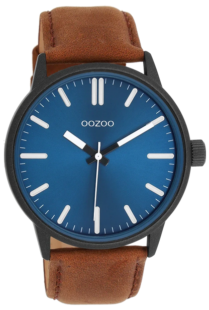 OOZOO C11401 45mm Timepieces Brown Leather Strap