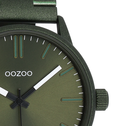 OOZOO C11402 45mm Timepiece Green Metallic Bracelet