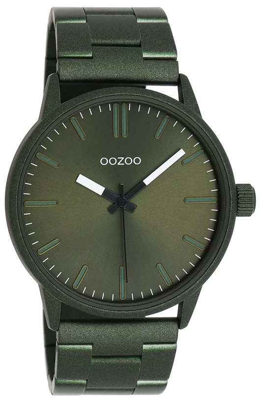 OOZOO C11402 45mm Timepiece Green Metallic Bracelet