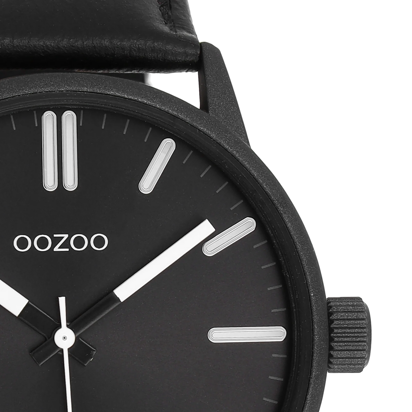 OOZOO C11404 45mm Timepieces Black Leather Strap