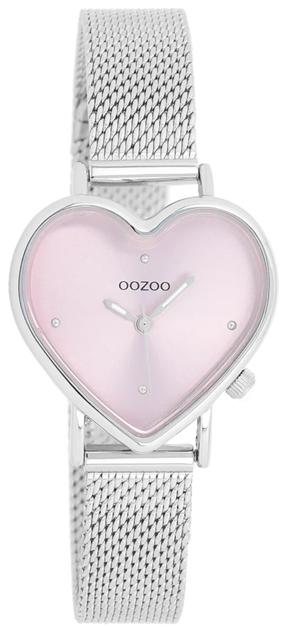 OOZOO C11414 29MM Heart Silver Metallic Bracelet