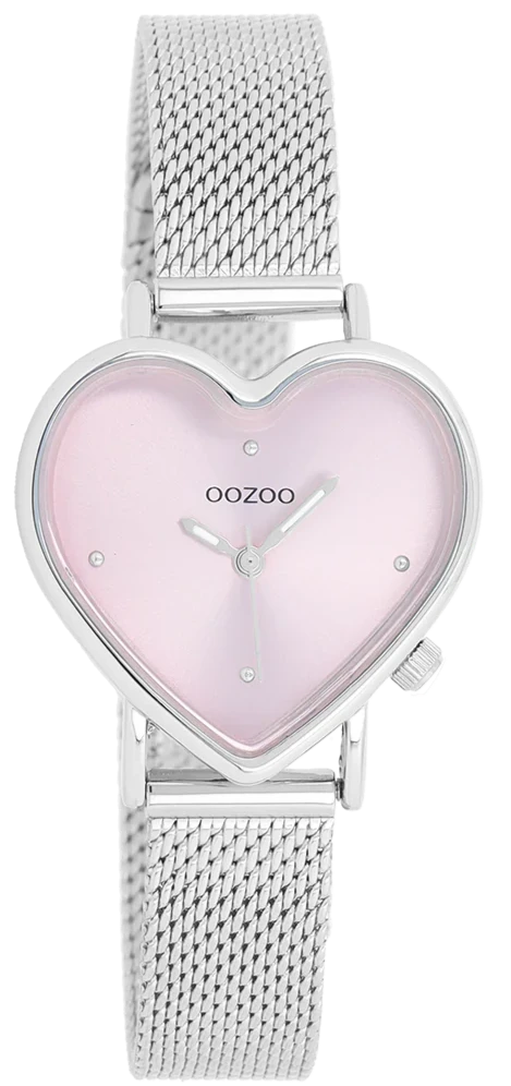 OOZOO C11414 29MM Heart Silver Metallic Bracelet