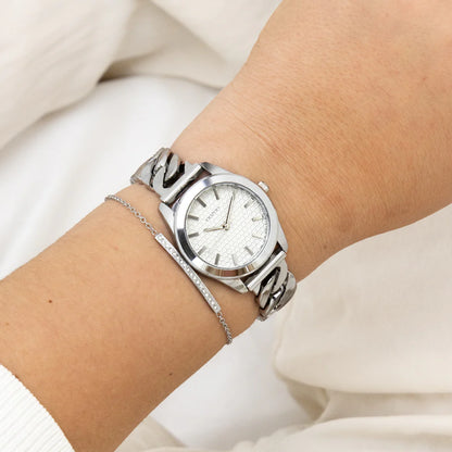 OOZOO C11418 32mm Timepieces Silver Metallic Bracelet