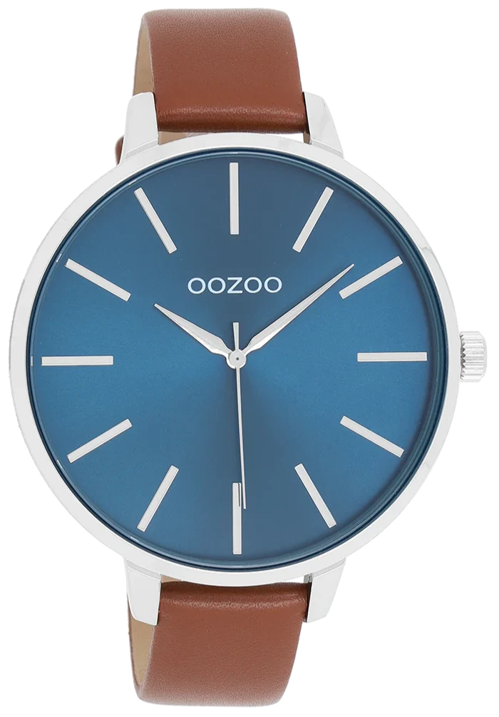 OOZOO C11439 48mm Timepieces Brown Leather Strap