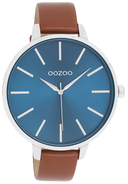 OOZOO C11439 48mm Timepieces Brown Leather Strap