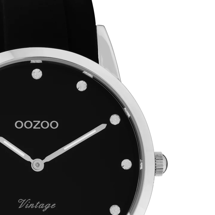 OOZOO C20177 38MM Timepieces Black Rubber Strap