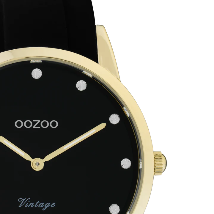 OOZOO C20178 38MM Timepieces Black Rubber Strap