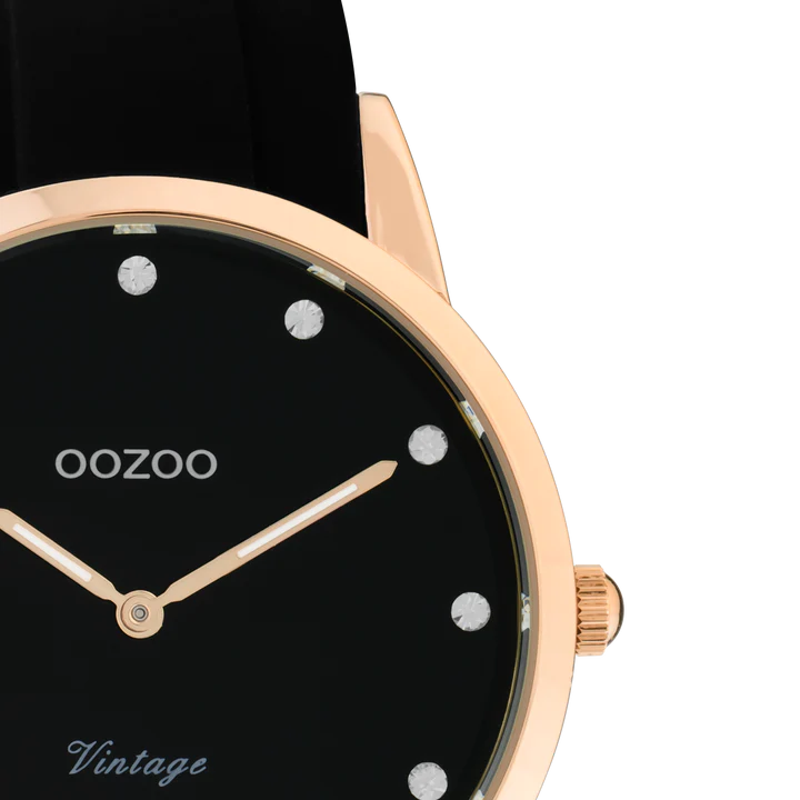 OOZOO C20179 38MM Timepieces Black Rubber Strap