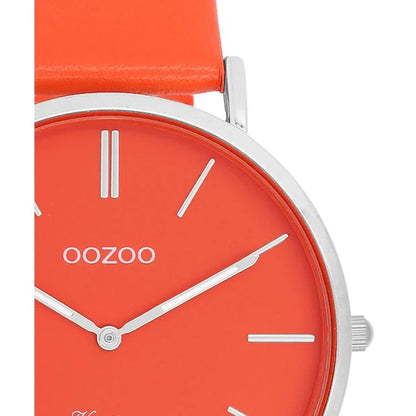 OOZOO C20320 40mm Vintage Orange Leather Strap