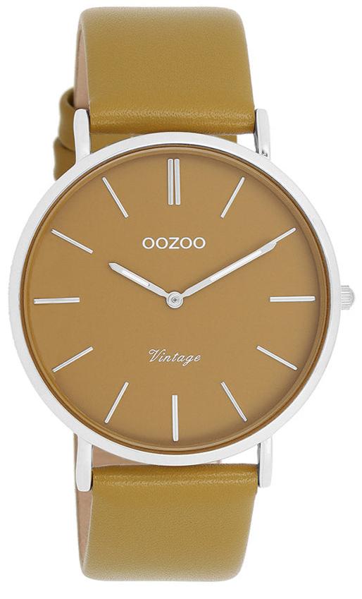 OOZOO C20326 40mm Vintage Olive Leather Strap