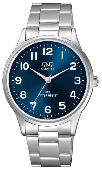 Q&Q C214J215Y Silver Stainless Steel Bracelet
