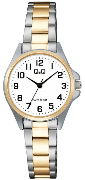 Q&Q C37A-017PY Two Tone Metallic Bracelet