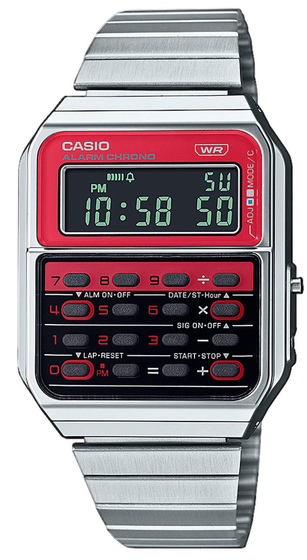 Casio CA-500WE-4BEF Vintage Silver Stainless Steel Bracelet