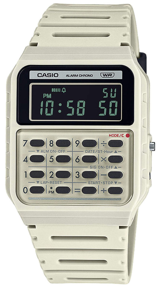 CASIO CA-53WB-8BEF Calculator Grey Rubber Strap