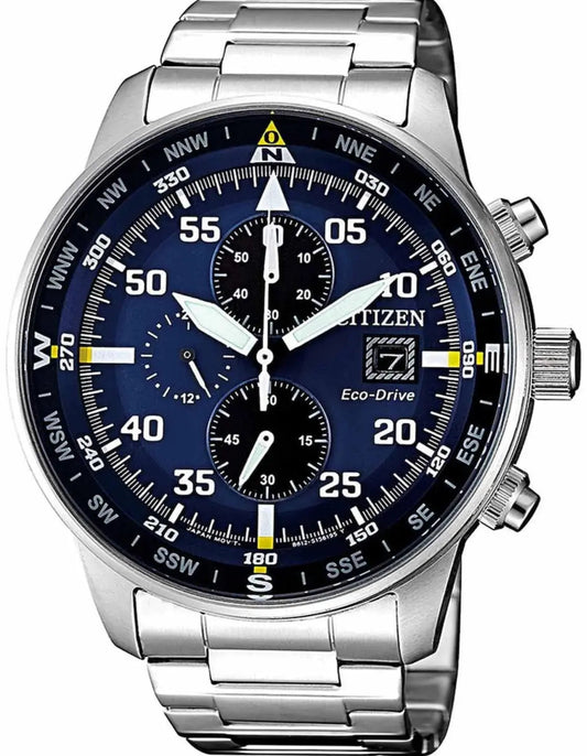 Citizen CA0690-88L Eco-Drive Chronograph Stainless Steel Bracelet