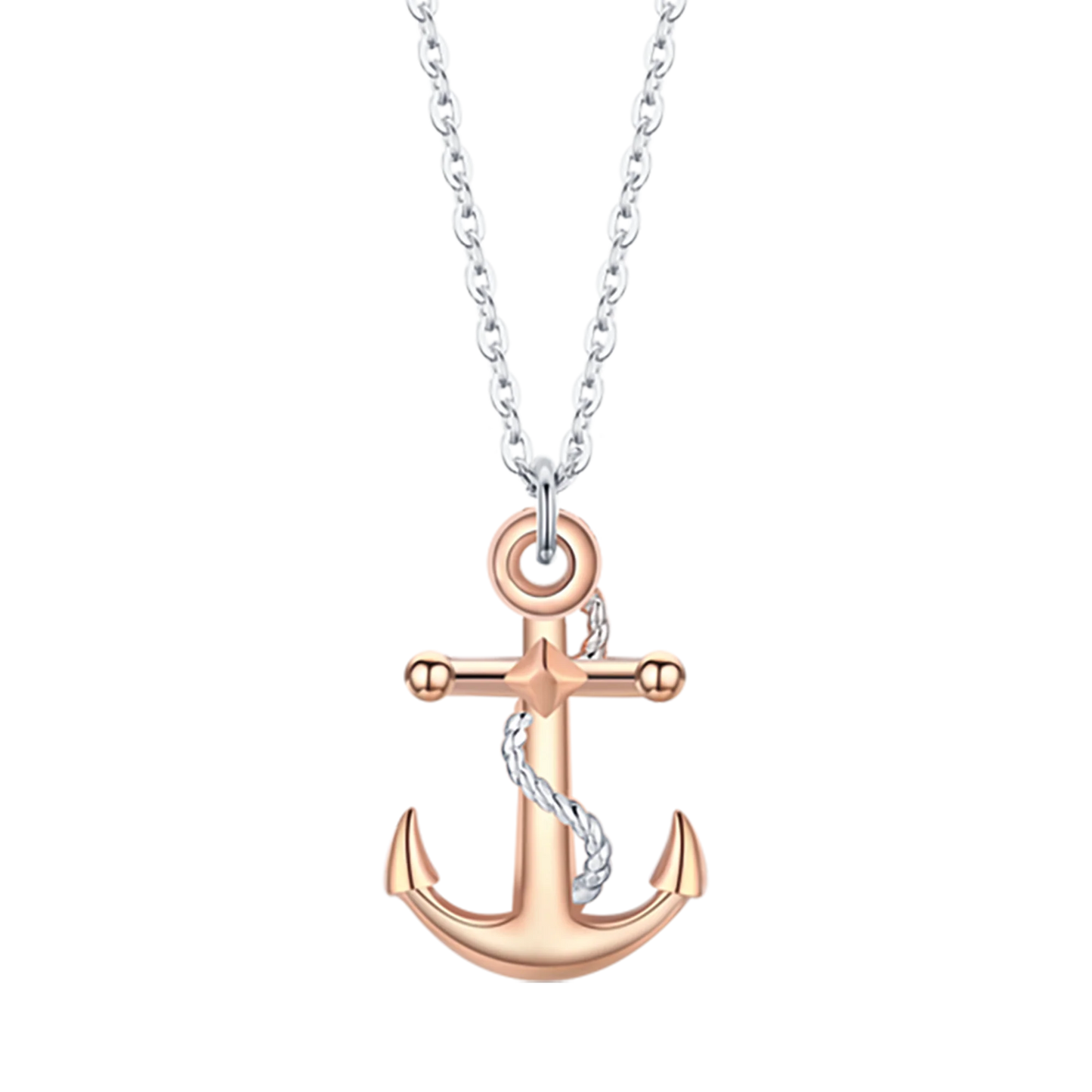 Luca Barra CA437 Men's Steel Necklace with Anchor