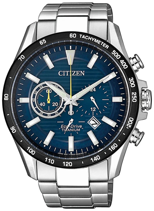 Citizen CA4444-82L Eco-Drive Chronograph Titanium Bracelet