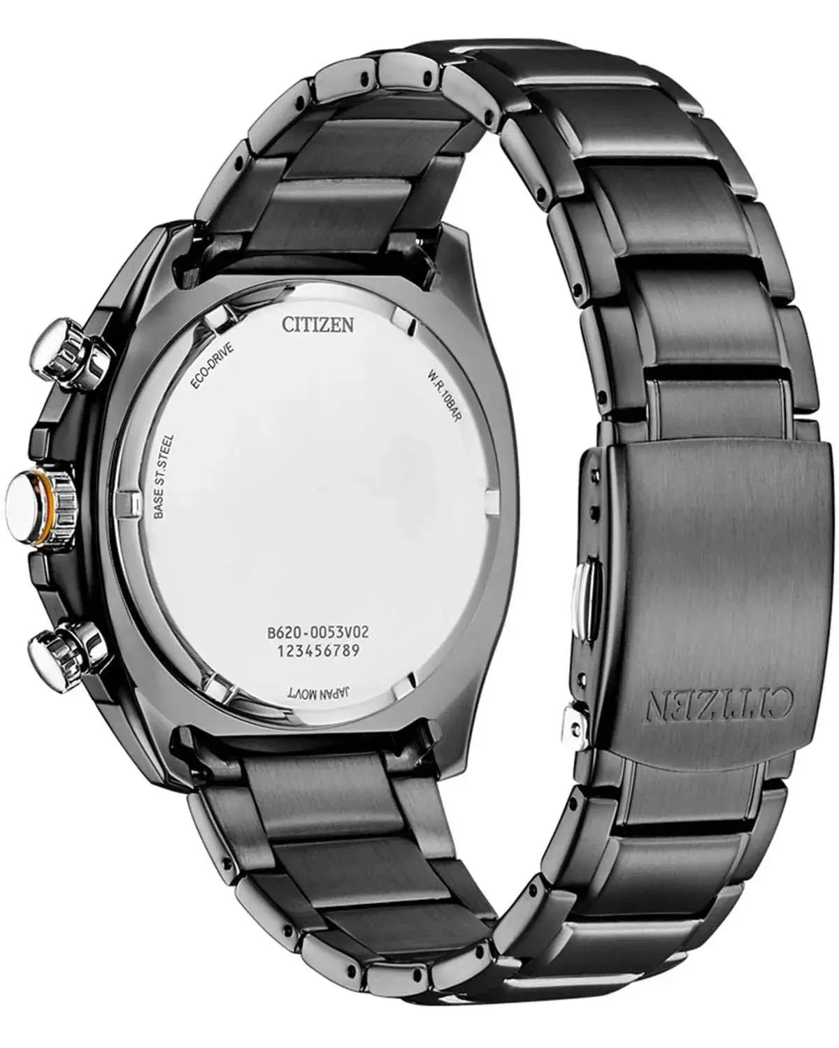 Citizen CA4567-82H Eco-Drive Chronograph Black Stainless Steel Bracelet