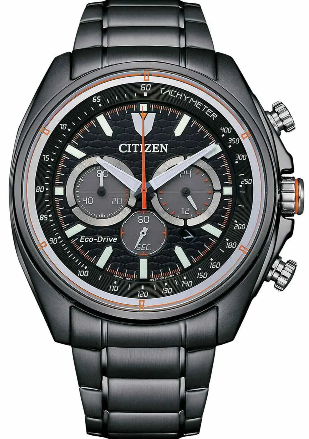 Citizen CA4567-82H Eco-Drive Chronograph Black Stainless Steel Bracelet