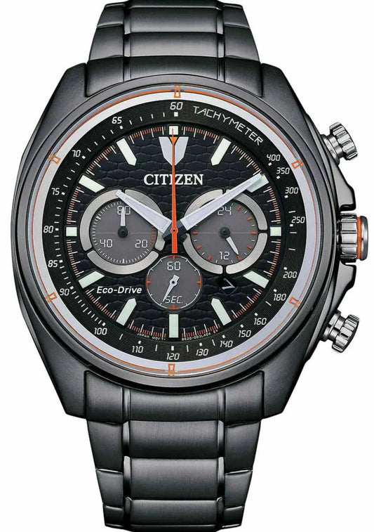 Citizen CA4567-82H Eco-Drive Chronograph Black Stainless Steel Bracelet