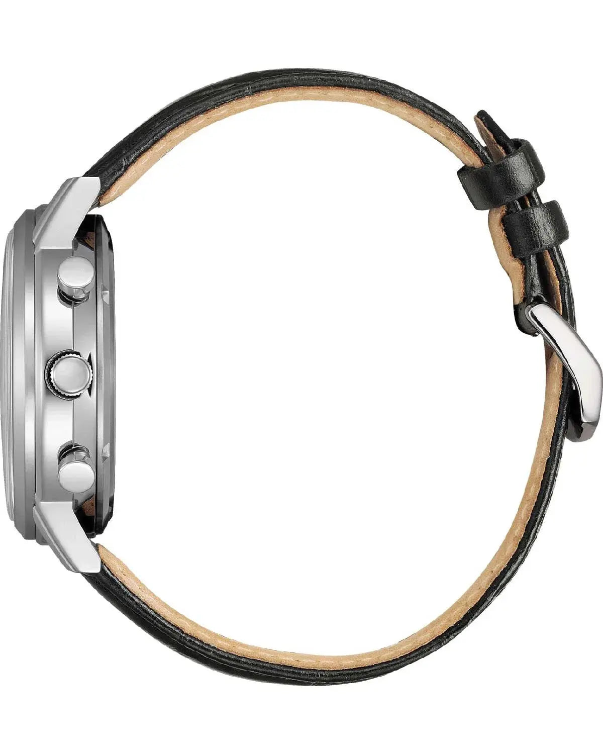 Citizen CA4630-02A Eco-Drive Chronograph Black Leather Strap