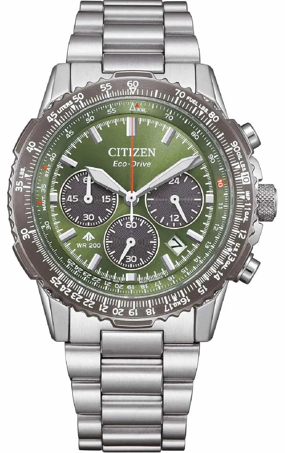 Citizen CA4664-60W Promaster Sky EcoDrive Chronograph  Stainless Steel Bracelet