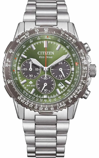 Citizen CA4664-60W Promaster Sky EcoDrive Chronograph  Stainless Steel Bracelet