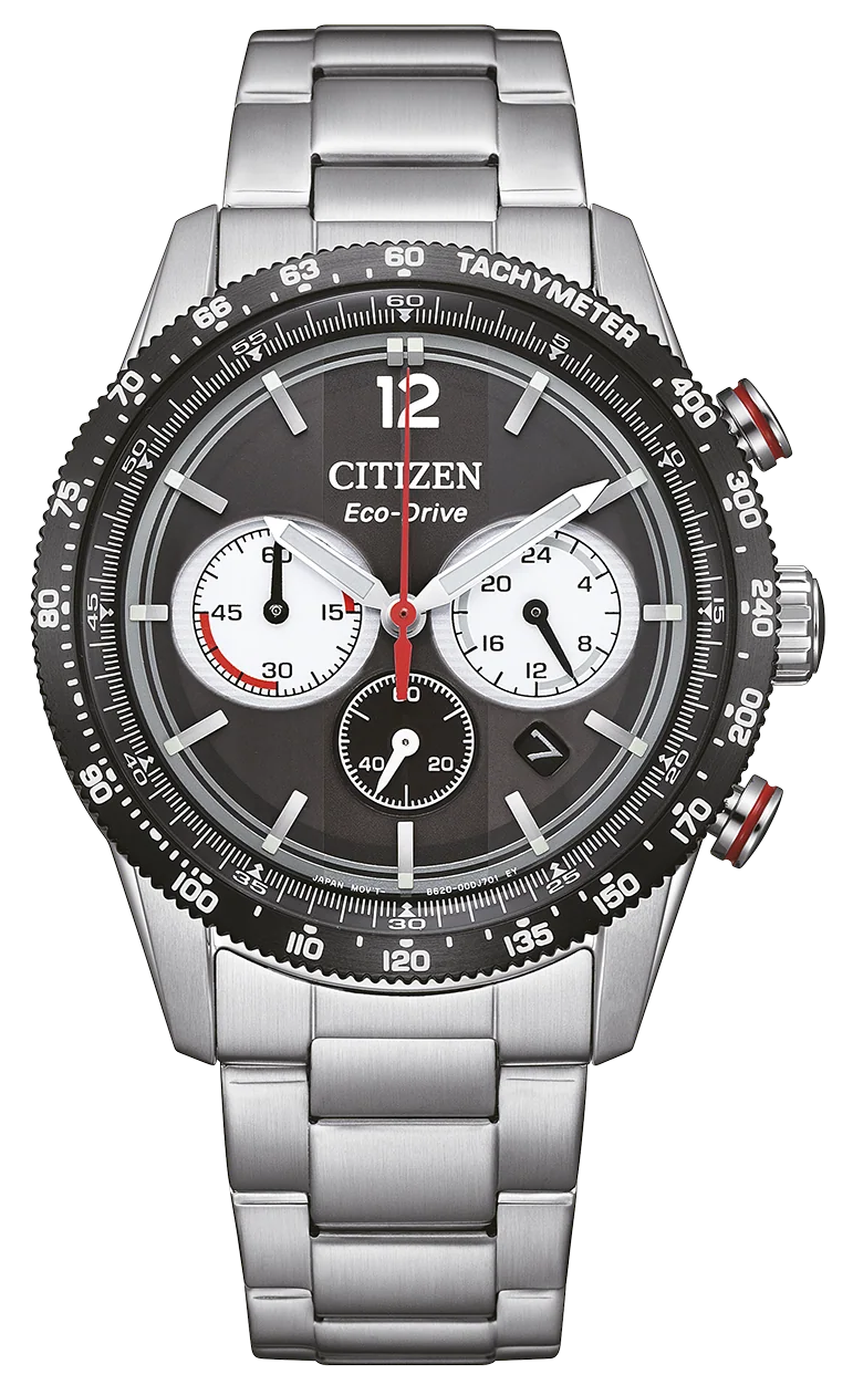 Citizen CA4714-55E Eco-Drive Chrono Stainless Steel Bracelet