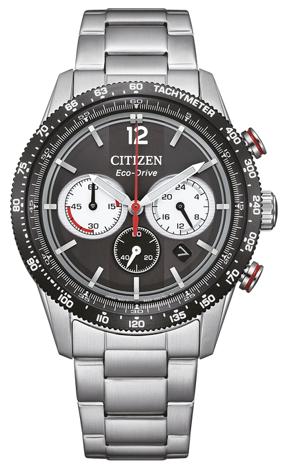 Citizen CA4714-55E Eco-Drive Chrono Stainless Steel Bracelet