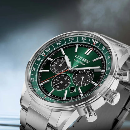Citizen CA4720-52X Eco-Drive Chrono Stainless Steel Bracelet