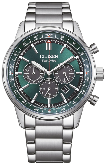 Citizen CA4720-52X Eco-Drive Chrono Stainless Steel Bracelet