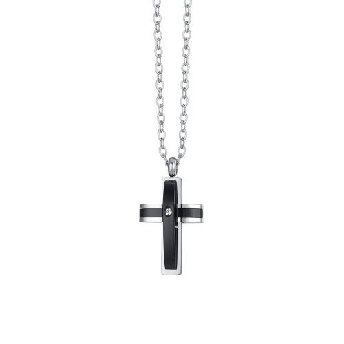 Luca Barra CA437 Men's Steel Necklace with Anchor