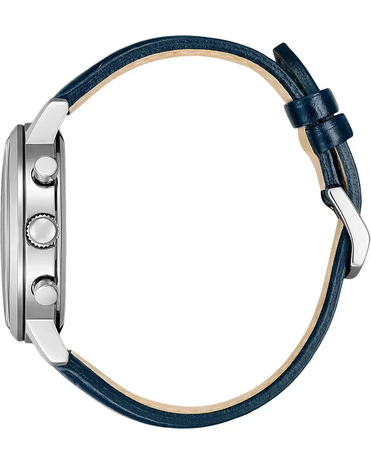 Citizen CA7069-16A Eco-Drive Chronograph Blue Leather Strap