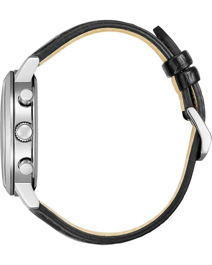 Citizen CA7069-24X Eco-Drive Chronograph Black Leather Strap