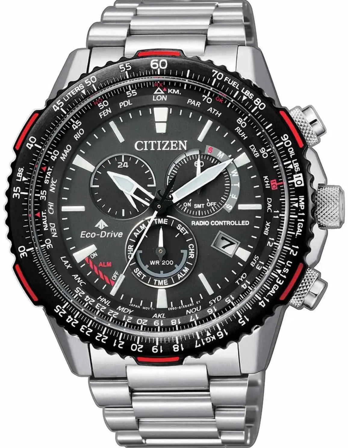 Citizen CB5001-57E Promaster Eco-Drive RadioControlled Stainless Steel Bracelet