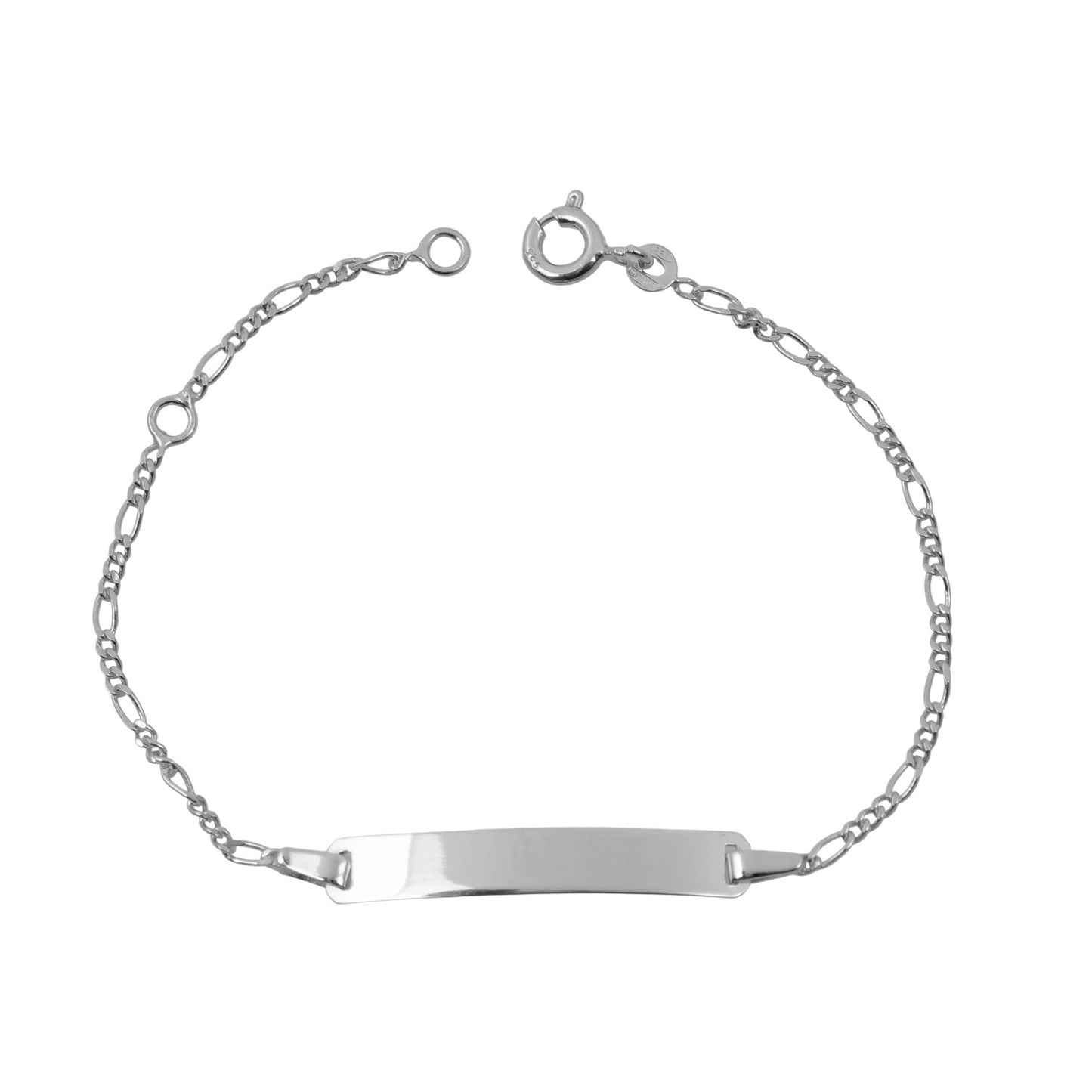 Children's ID B1902520-0331 in Platinum Plated Silver