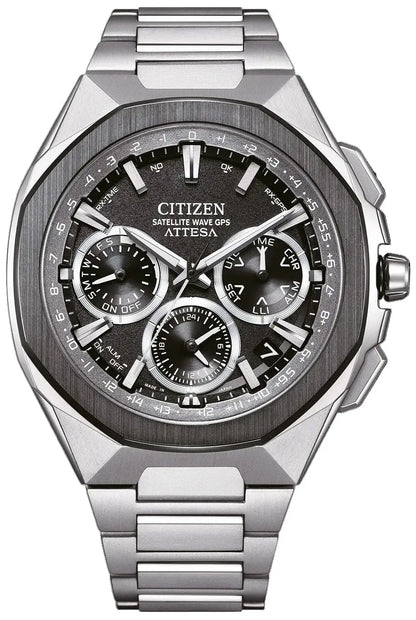 Citizen CC4104-53E Attesa Satellite Wave EcoDrive Chronograph Titanium Bracelet