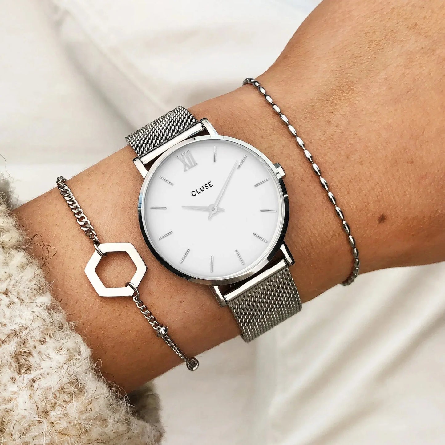 Cluse CG10207 Minuit Stainless Steel Bracelet Gift Box