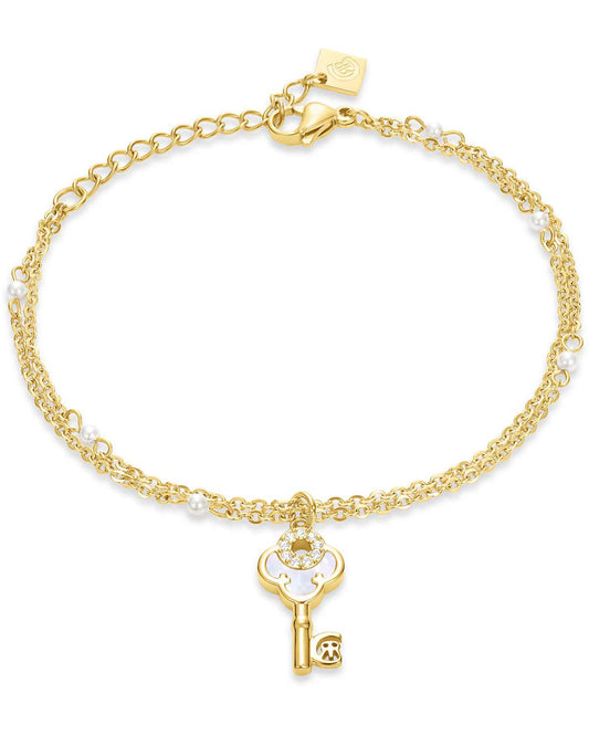 Cerruti CIJLB0000202 Fragancia Bracelet In Gold Plated Steel