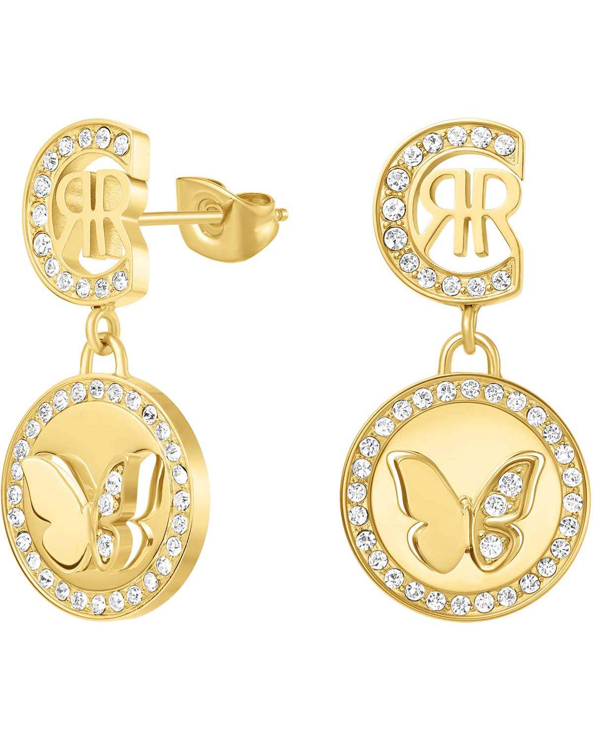 Cerruti CIJLE0000302 Charmu Earrings In Gold Plated Steel