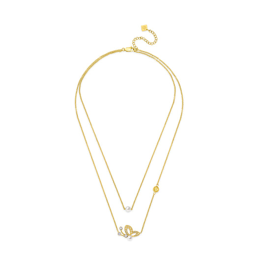 Cerruti CIJLN0000202 Fragancia Gold Plated Steel Necklace