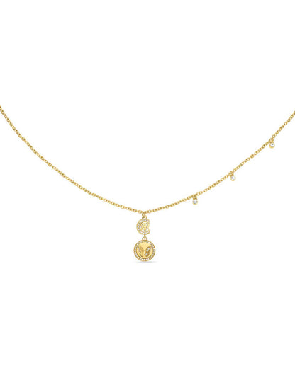 Cerruti CIJLN0000802 Papillon Necklace In Gold Plated Steel