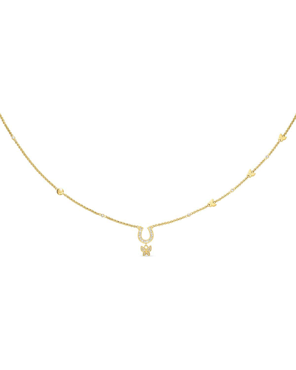 Cerruti CIJLN0000802 Papillon Necklace In Gold Plated Steel